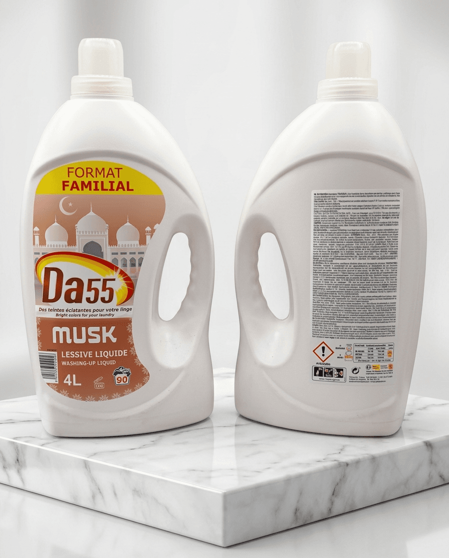 Lessive liquide 90 lavages Da55 Musk format familial (4L)