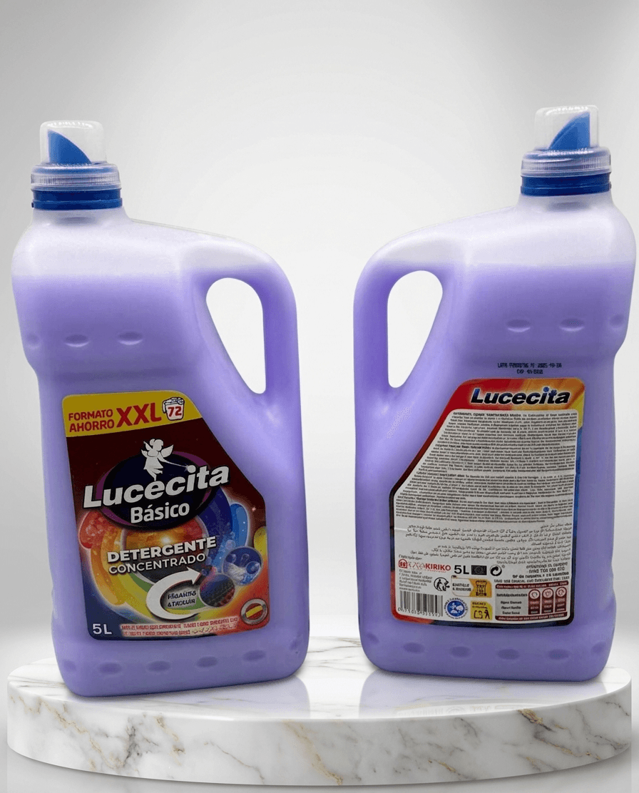 Lessive liquide concentrée 72 lavages Lucecita formule basique format XXL (5L)