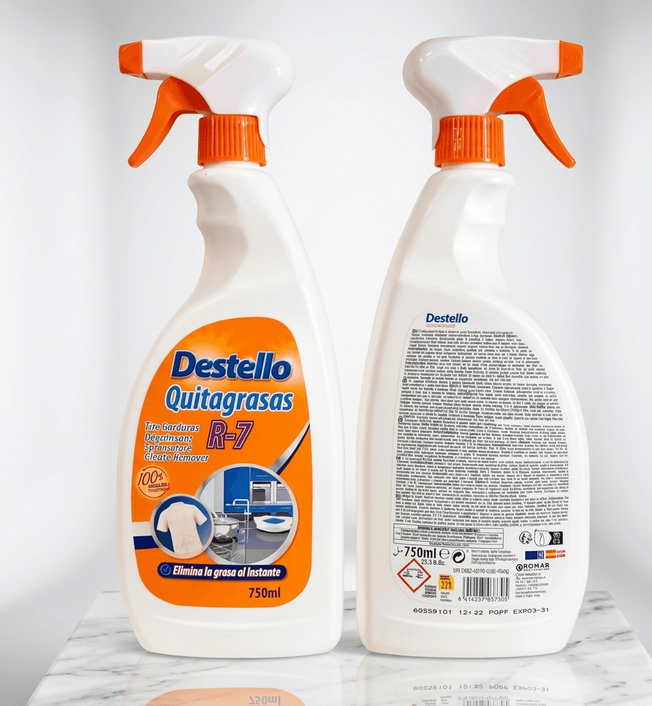 Dégraissant en spray anti-graisses multi-surfaces Destello Quitagrasas R-7 (750ml)