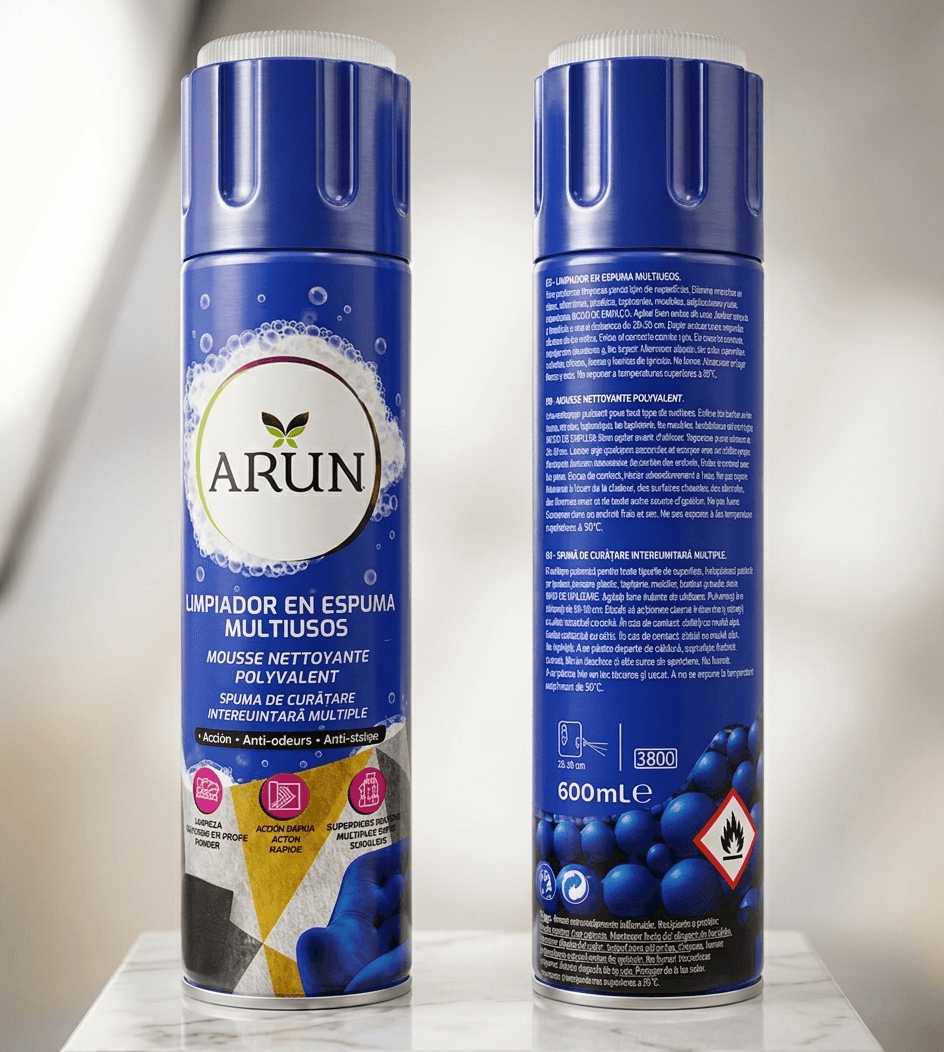 Mousse nettoyante polyvalente ARUN (600ml)