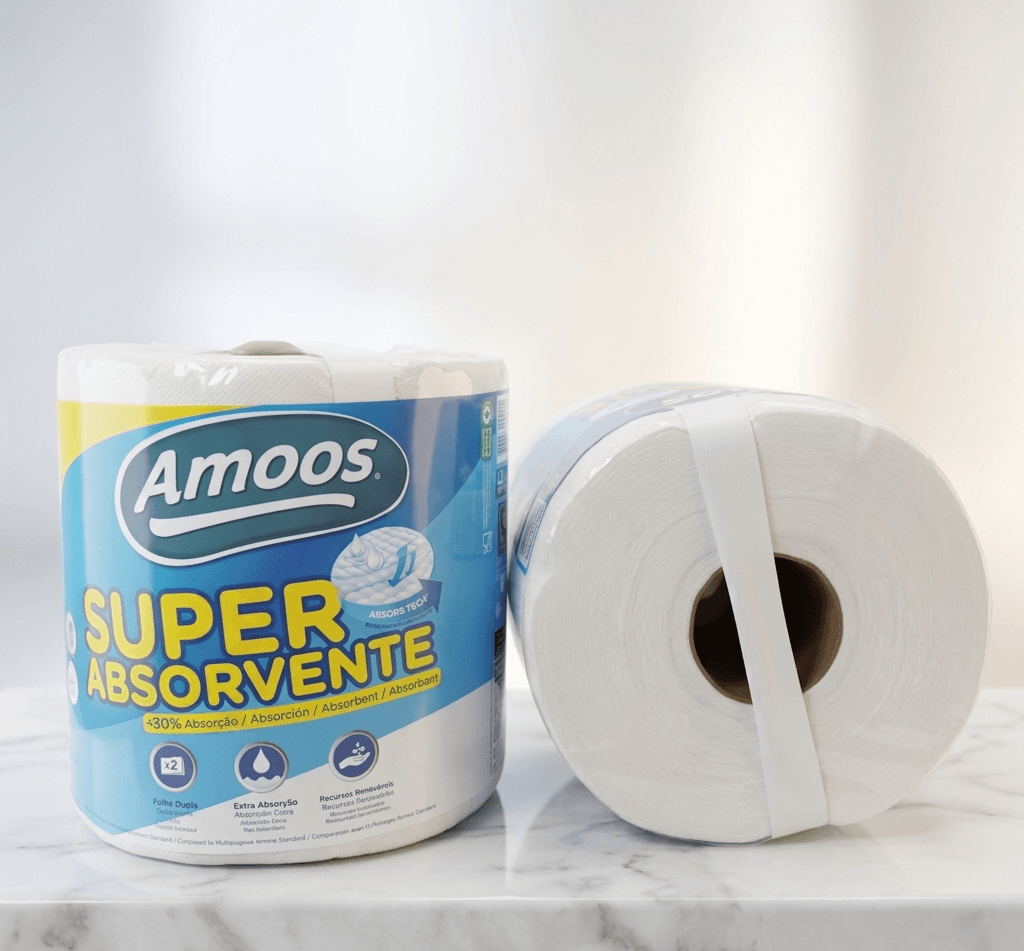 Essuie-tout double épaisseur ultra-efficace Amoos Super Absorbant