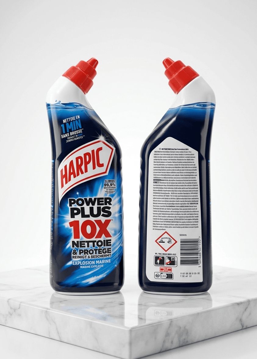 Harpic Power Plus 10X : Gel nettoyant et désinfectant pour toilettes