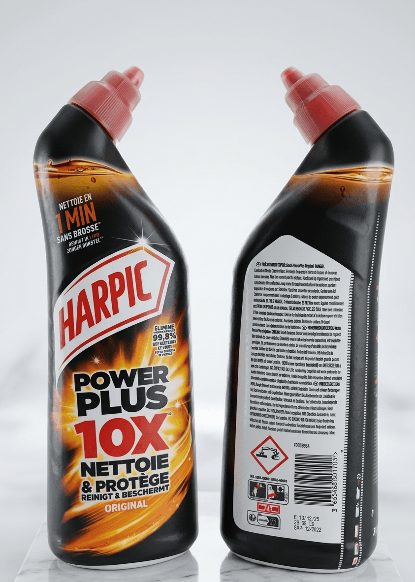 Harpic Power Plus 10x Original : Nettoyant et désinfectant WC surpuissant