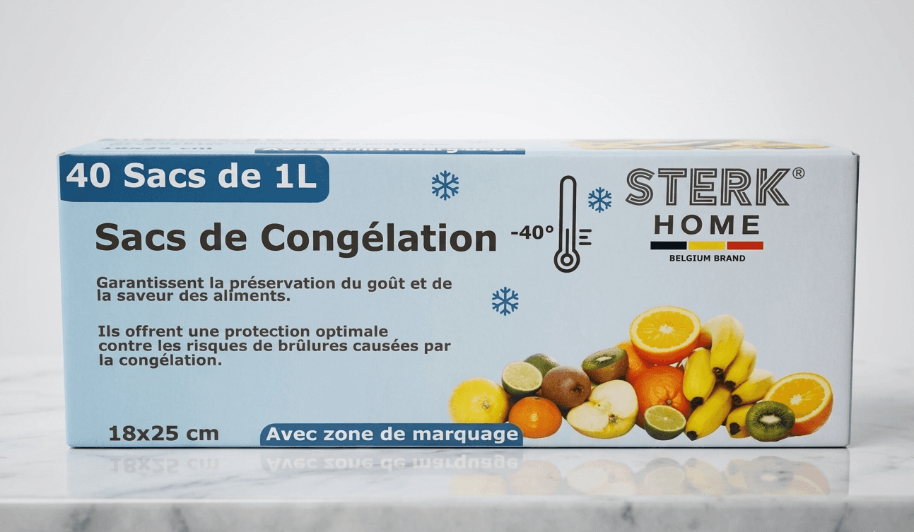 40 Sacs de congélation de 1L