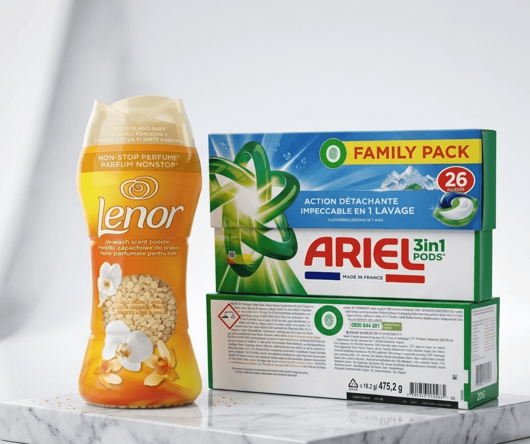 Pack linge Ariel - Lenor (26pods)